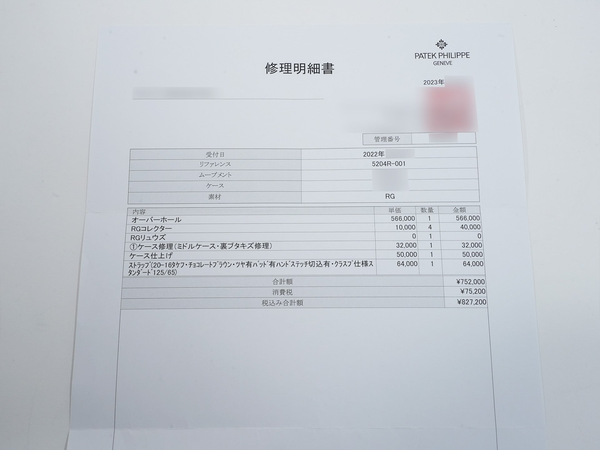 パテックフィリップ パーペチュアルカレンダー スプリットセコンド クロノグラフ Ref.5204R-001 ローズゴールド シルバーオパーリン文字盤 美中古 iazyu46d