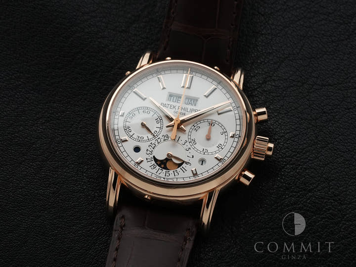 パテックフィリップ パーペチュアルカレンダー スプリットセコンド クロノグラフ Ref.5204R-001 ローズゴールド シルバーオパーリン文字盤 美中古 iazyu46d