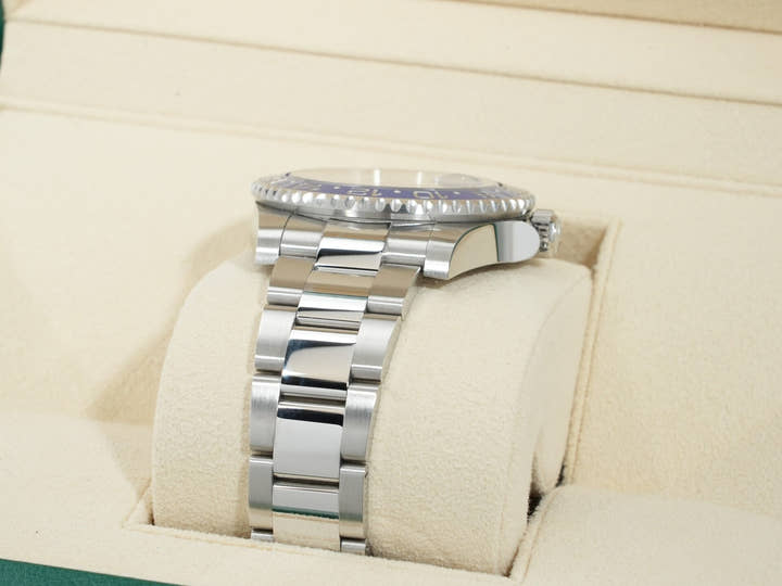 ロレックス GMTマスターII Ref.126710BLNR ステンレススチール ブラック文字盤 オイスターブレスレット 極美品 f6dehqbi