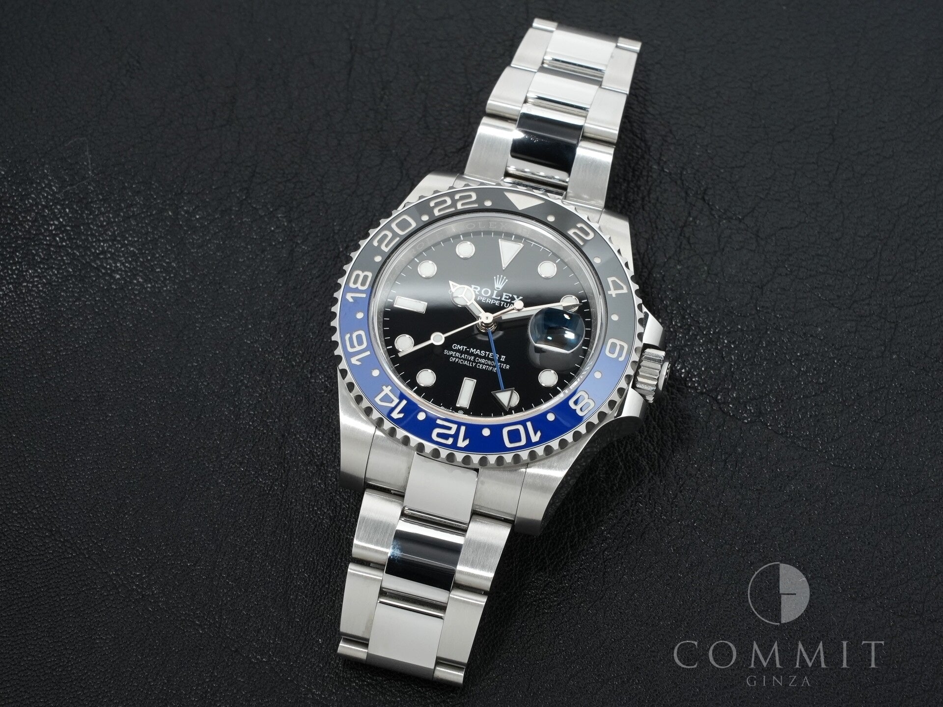 ロレックス GMTマスターII Ref.126710BLNR ステンレススチール ブラック文字盤 オイスターブレスレット 極美品 f6dehqbi