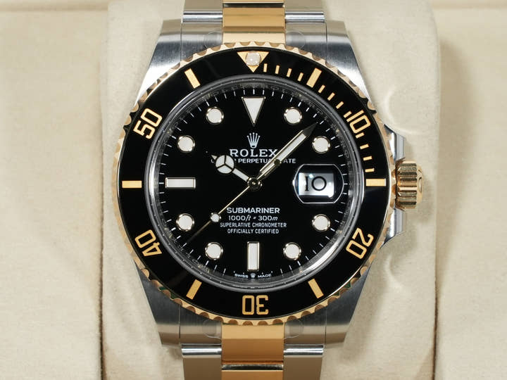ロレックス サブマリーナー デイト Ref.126613LN ステンレススチール/イエローゴールド ブラック文字盤 美品 h2zpasa3