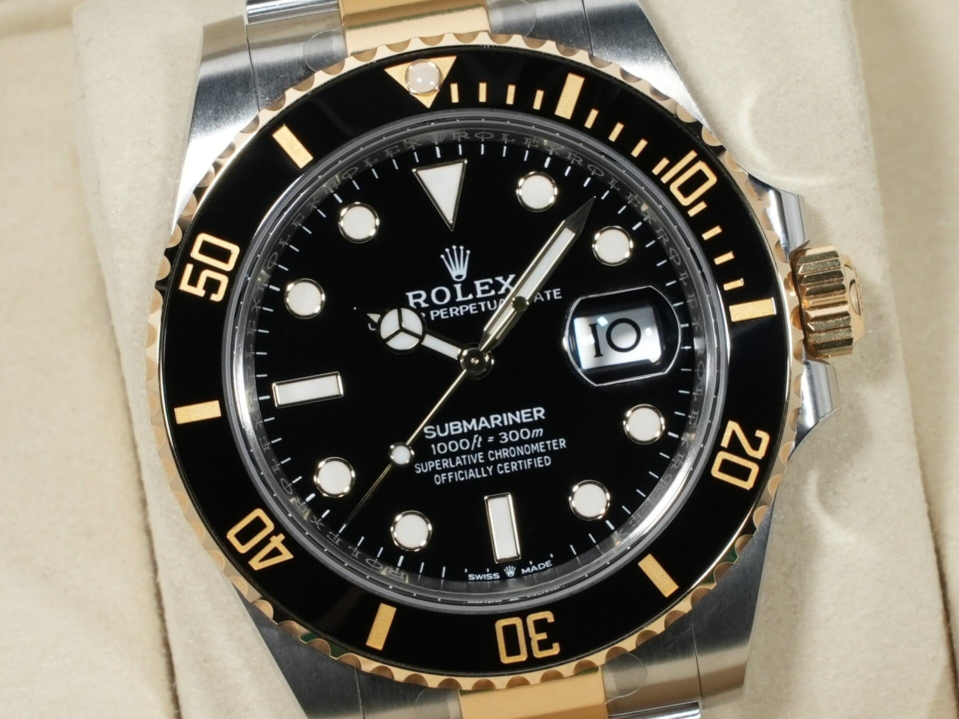 ロレックス サブマリーナー デイト Ref.126613LN ステンレススチール/イエローゴールド ブラック文字盤 美品 h2zpasa3
