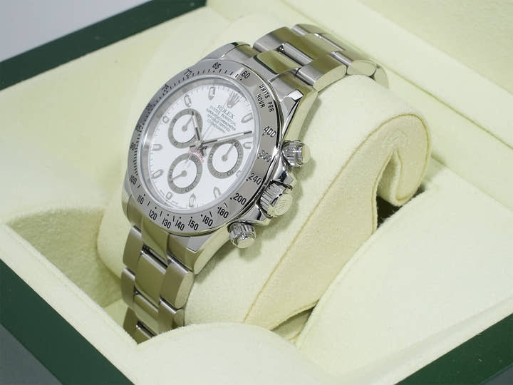 Rolex Daytona Ref. 116520 Stainless Steel White Dial Excellent Condition ewyqvgxj