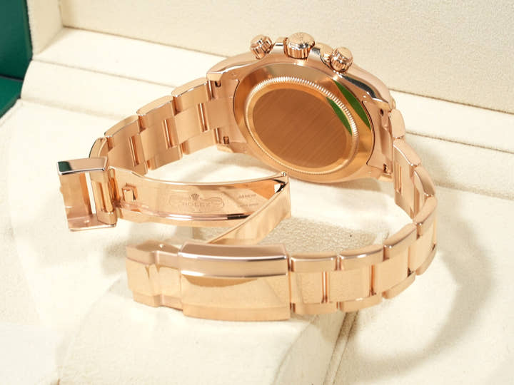 Pre-owned Rolex Daytona Ref. 116505A Everose Gold with Pink Diamond Dial (11 Diamonds) aafq4t26