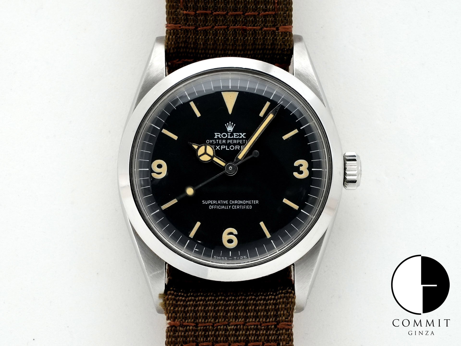 ロレックス エクスプローラーI Ref.1016 ステンレススチール ブラック文字盤 中古 3wx3n2d5