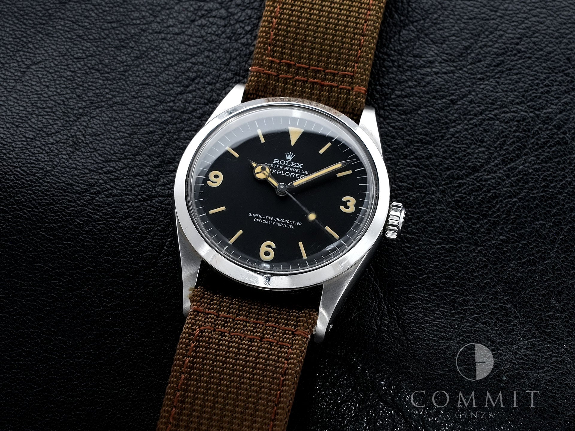 ロレックス エクスプローラーI Ref.1016 ステンレススチール ブラック文字盤 中古 3wx3n2d5
