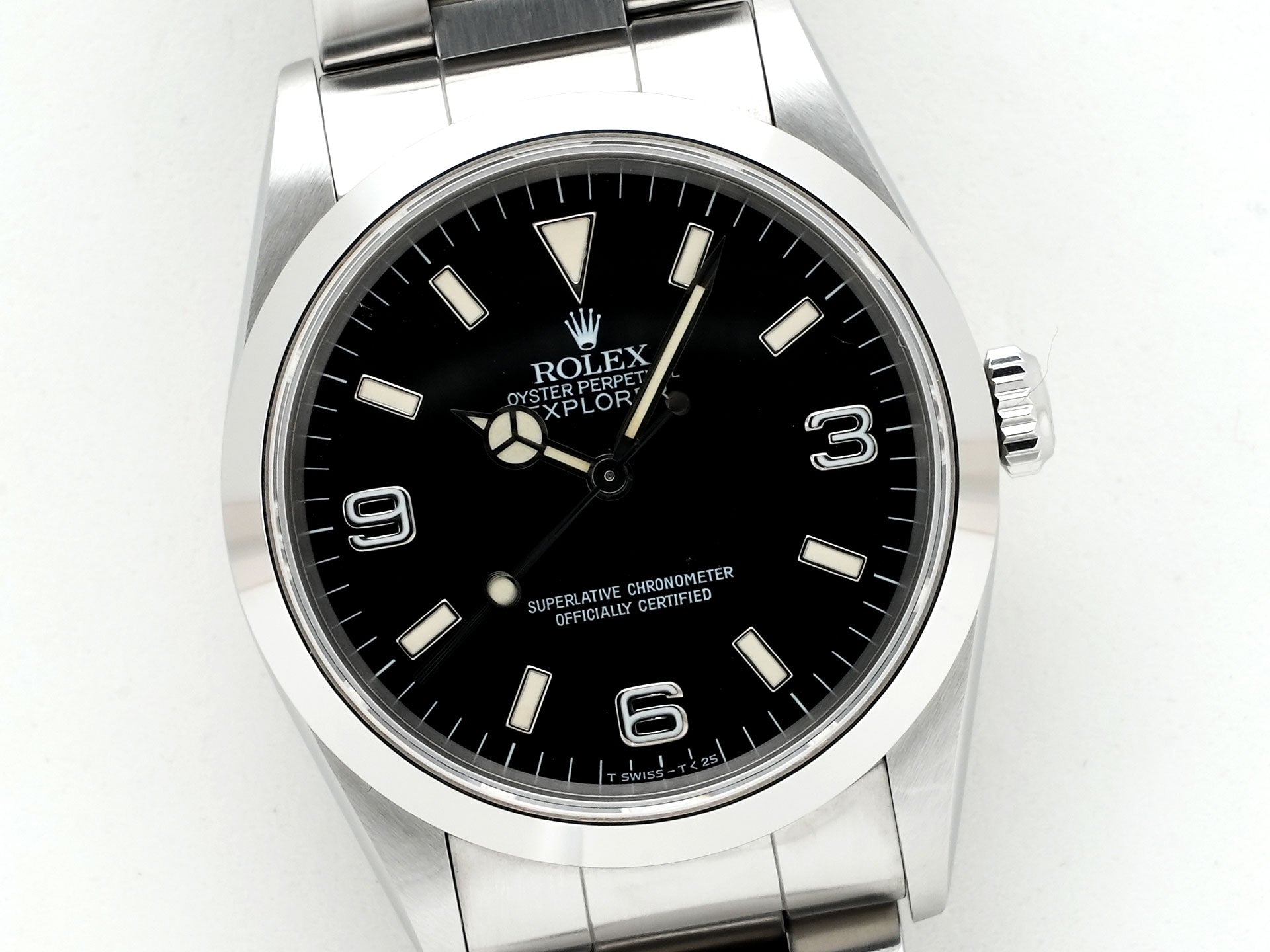 ロレックス エクスプローラーI Ref.14270 ステンレススチール ブラック文字盤 オイスターブレスレット 中古 yhy82ixq