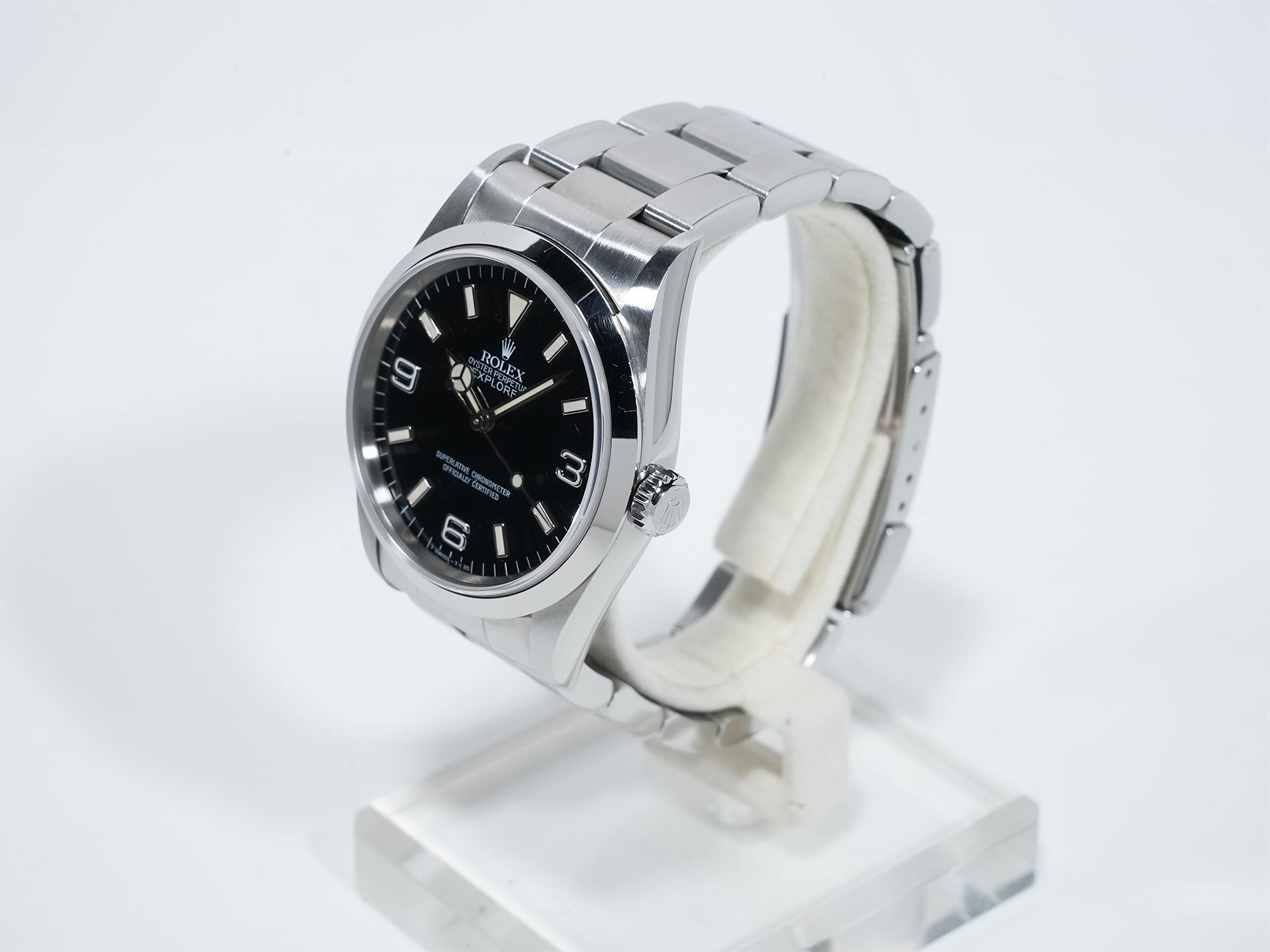 ロレックス エクスプローラーI Ref.14270 ステンレススチール ブラック文字盤 オイスターブレスレット 中古 yhy82ixq