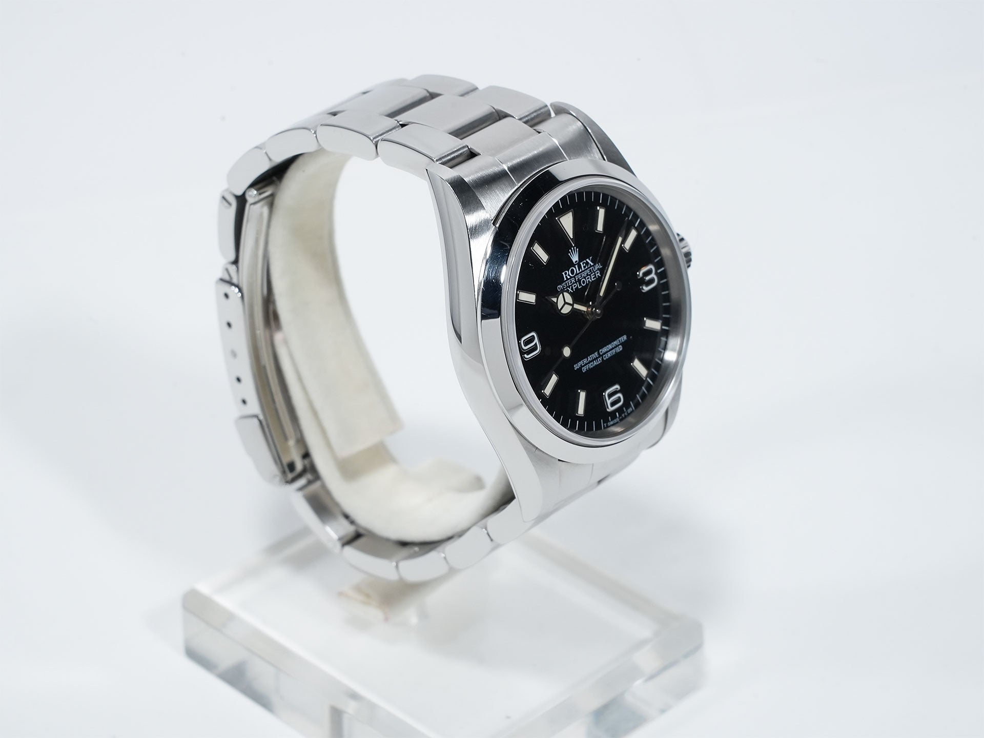 ロレックス エクスプローラーI Ref.14270 ステンレススチール ブラック文字盤 オイスターブレスレット 中古 yhy82ixq