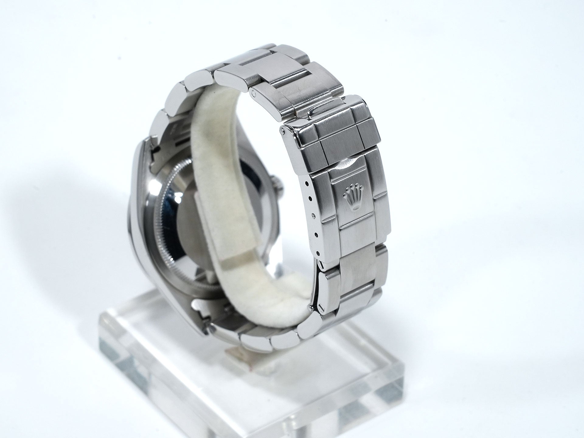 Pre-owned Rolex Explorer I Ref. 14270 Stainless Steel Black Dial Oyster Bracelet yhy82ixq