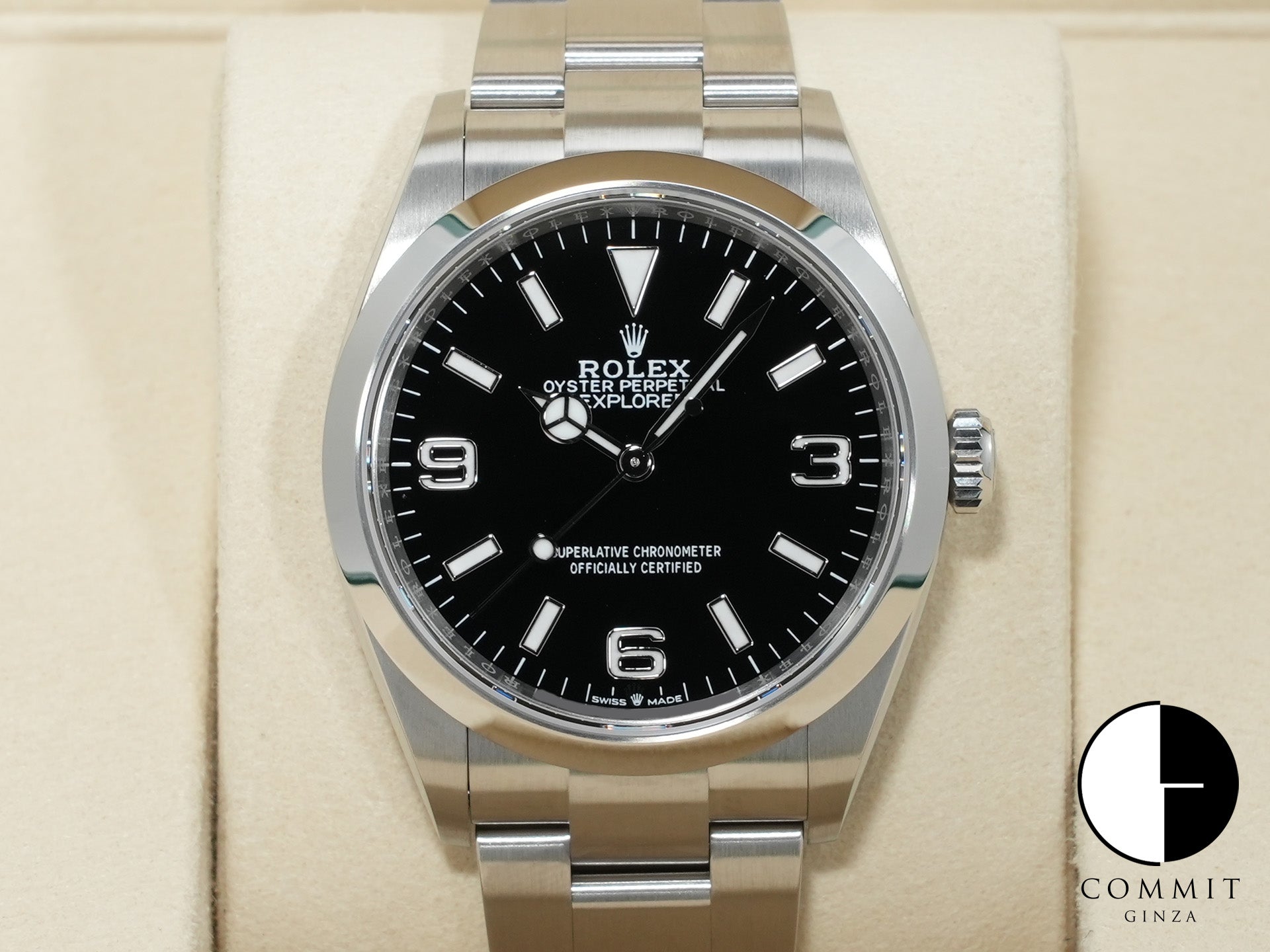 ロレックス エクスプローラー36 Ref.124270 ステンレススチール ブラック文字盤 オイスターブレスレット 極美品 52z2mb3o