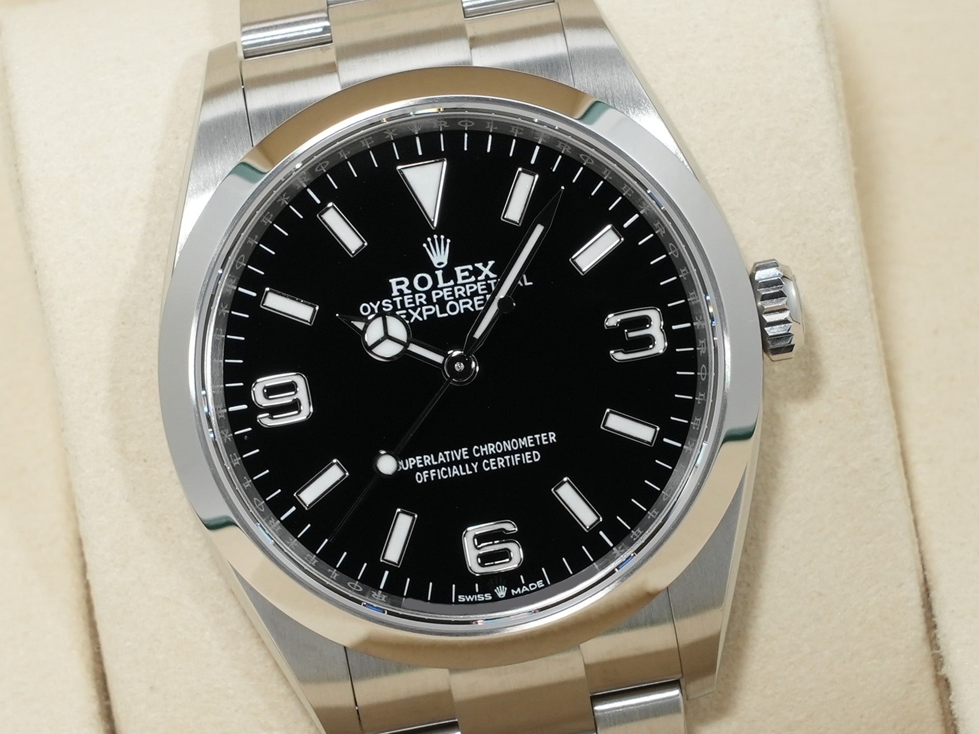ロレックス エクスプローラー36 Ref.124270 ステンレススチール ブラック文字盤 オイスターブレスレット 極美品 52z2mb3o