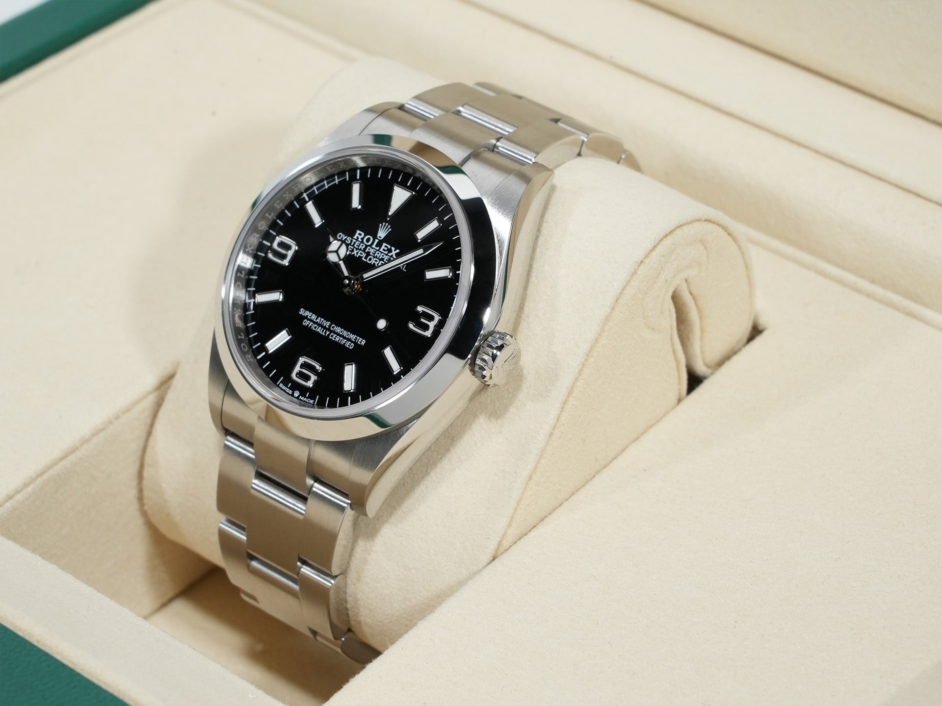 ロレックス エクスプローラー36 Ref.124270 ステンレススチール ブラック文字盤 オイスターブレスレット 極美品 52z2mb3o