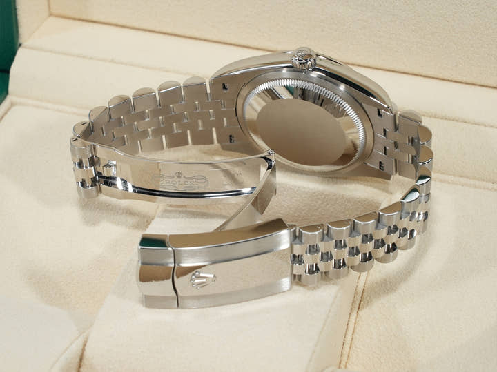 Rolex Datejust 36 Ref. 126234 Stainless Steel/White Gold Slate Roman Dial Jubilee Bracelet Excellent Condition haj23jkh