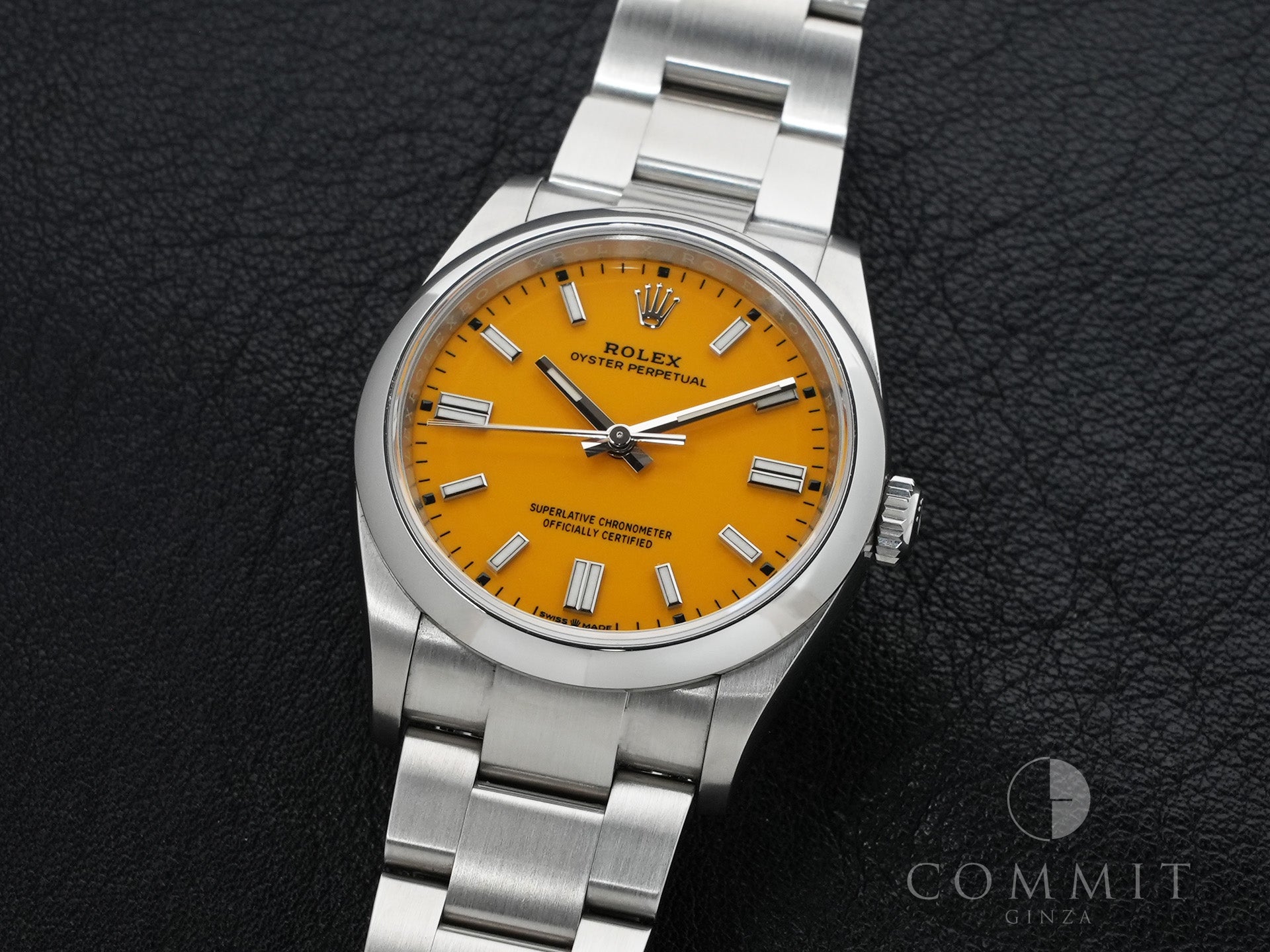 ロレックス オイスターパーペチュアル36 Ref.126000 ステンレススチール イエロー文字盤 美品 atbq22oq