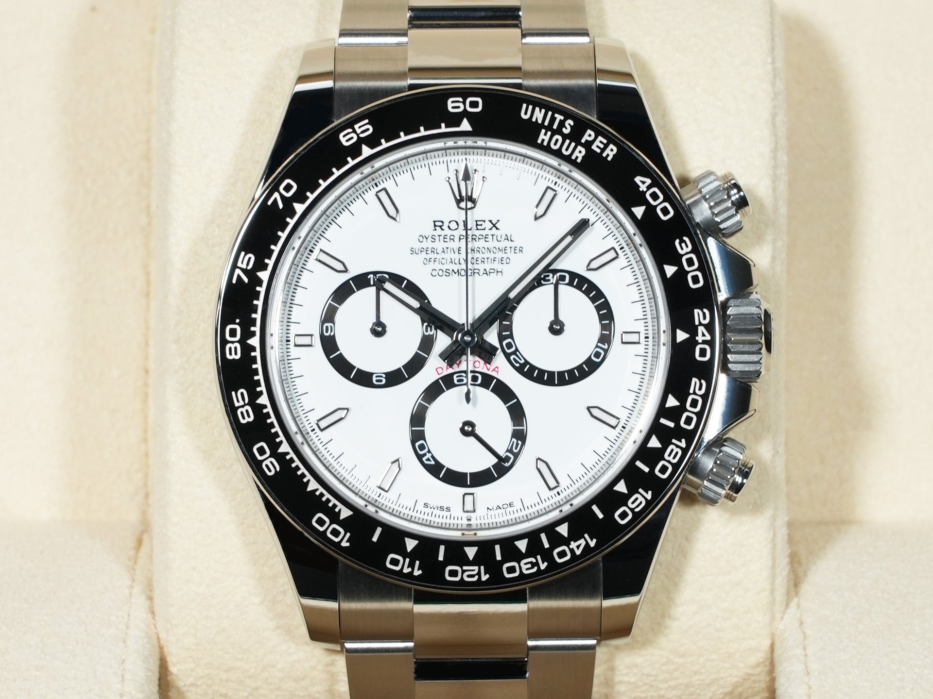 ロレックス デイトナ Ref.126500LN ステンレススチール ホワイト文字盤 未使用 kwr48v9k