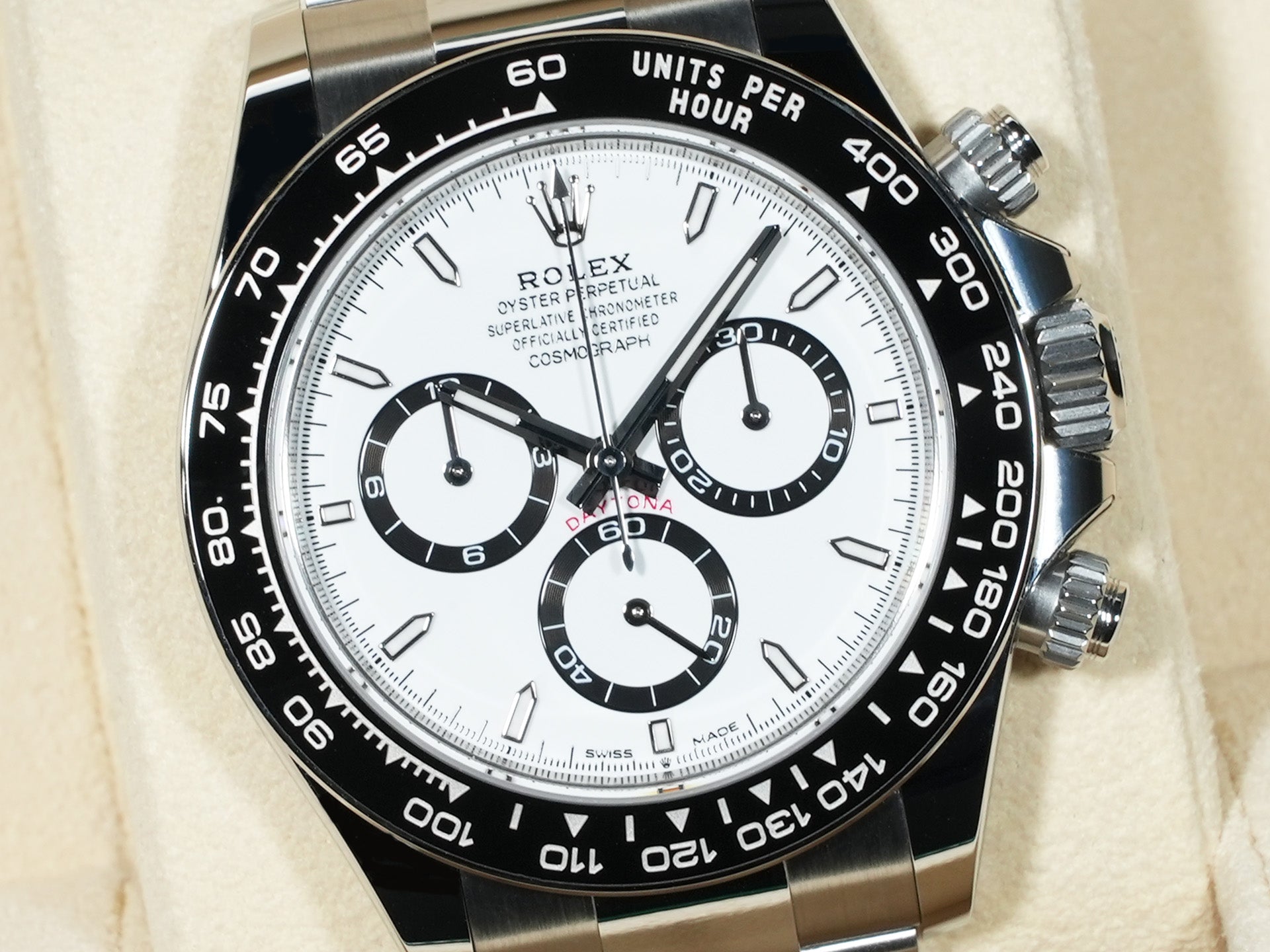 ロレックス デイトナ Ref.126500LN ステンレススチール ホワイト文字盤 未使用 kwr48v9k