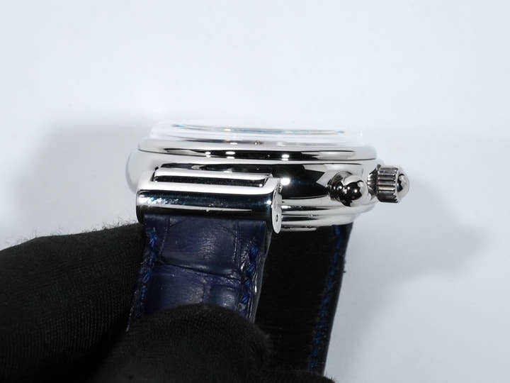 IWC ダ・ヴィンチ パーペチュアルカレンダー クロノグラフ ラトラパンテ Ref.3754 プラチナ ブルー文字盤 美中古 nrh5xu58