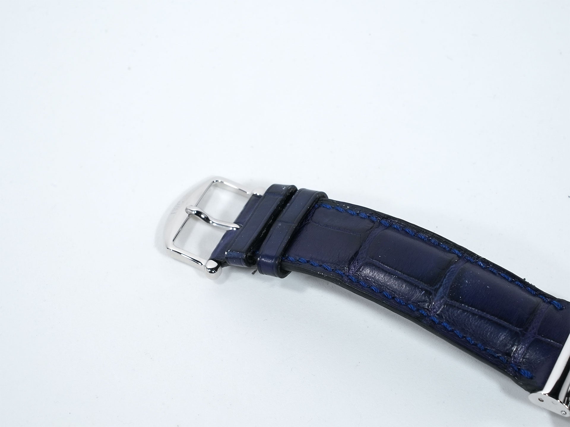 IWC ダ・ヴィンチ パーペチュアルカレンダー クロノグラフ ラトラパンテ Ref.3754 プラチナ ブルー文字盤 美中古 nrh5xu58