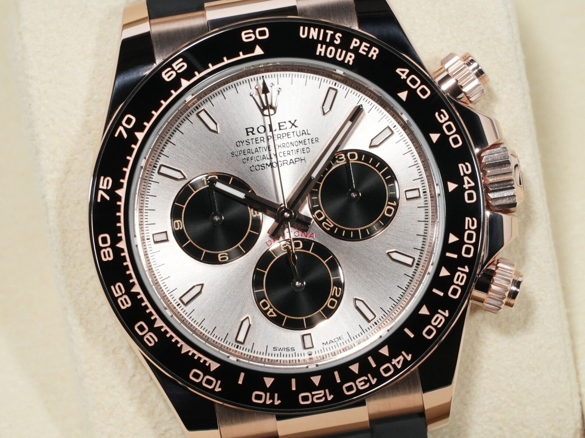 ロレックス デイトナ Ref.126515LN エバーローズゴールド サンダストxブライトブラック文字盤 未使用 mnnf7bbb