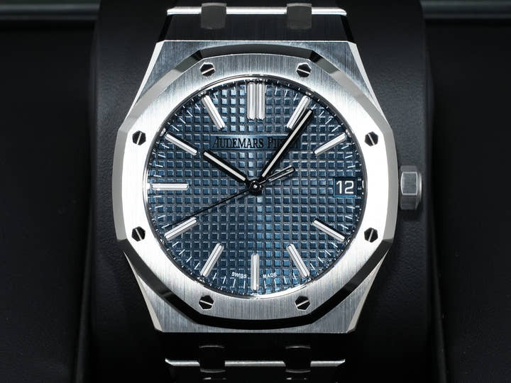 オーデマピゲ ロイヤルオーク 50周年記念 Ref.15510ST.OO.1320ST.01 ステンレススチール ブルー文字盤 美中古 fumhx8hx