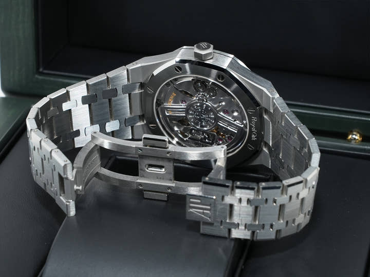 オーデマピゲ ロイヤルオーク 50周年記念 Ref.15510ST.OO.1320ST.01 ステンレススチール ブルー文字盤 美中古 fumhx8hx