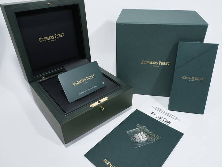 オーデマピゲ ロイヤルオーク 50周年記念 Ref.15510ST.OO.1320ST.01 ステンレススチール ブルー文字盤 美中古 fumhx8hx