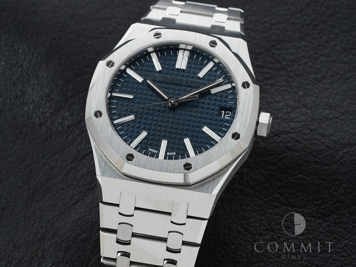 オーデマピゲ ロイヤルオーク 50周年記念 Ref.15510ST.OO.1320ST.01 ステンレススチール ブルー文字盤 美中古 fumhx8hx