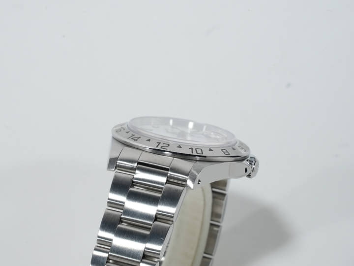 ロレックス エクスプローラーII Ref.16570 ステンレススチール ホワイト文字盤 オイスターブレスレット 中古 91PFH3L8