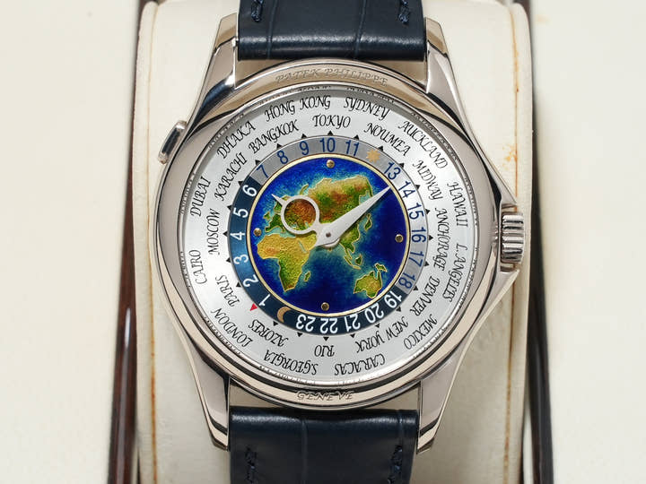 パテックフィリップ ワールドタイム クロワゾネ Ref.5131G-001 ホワイトゴールド クロワゾネ文字盤 中古 zeuhm8ct