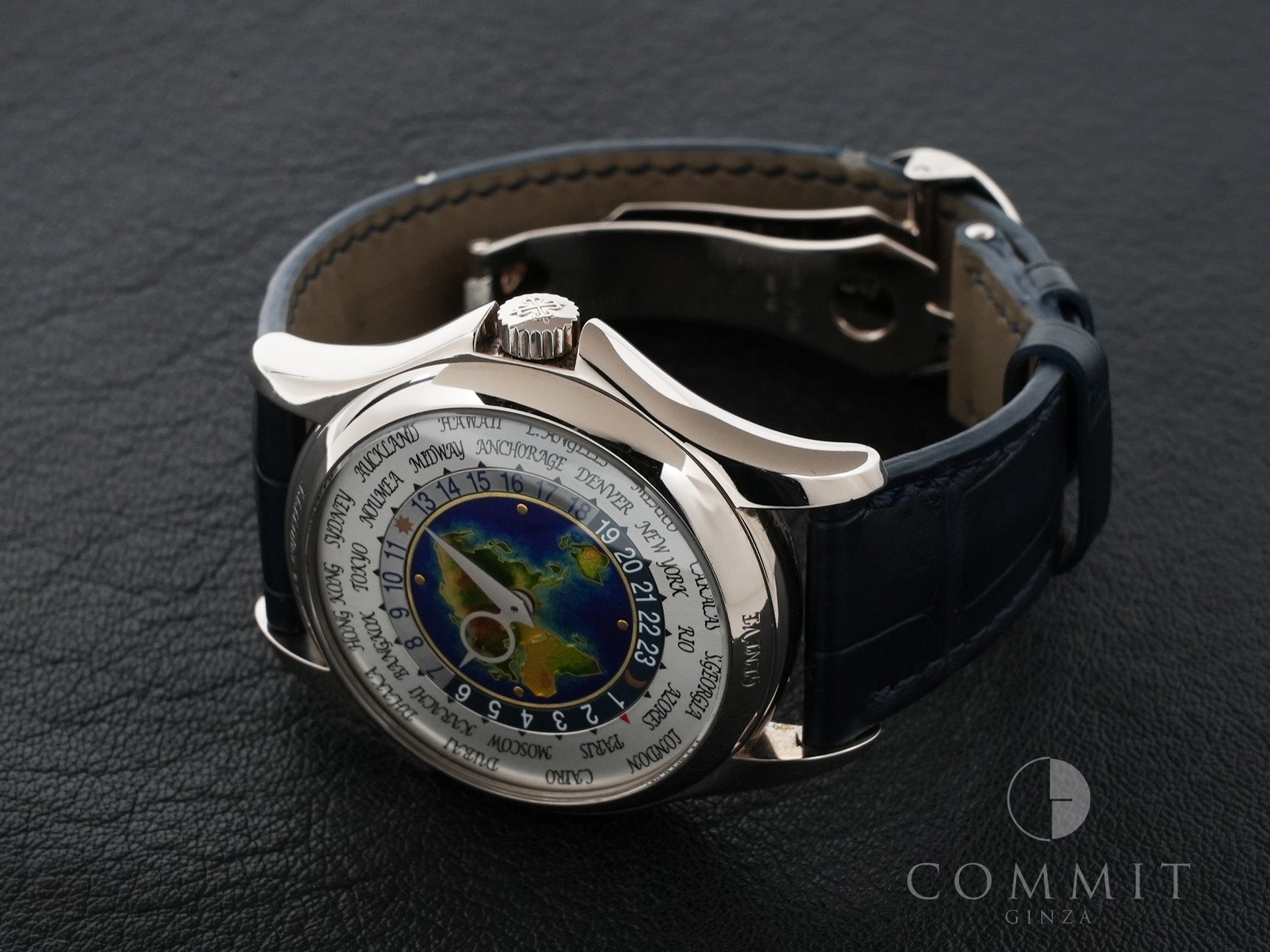 パテックフィリップ ワールドタイム クロワゾネ Ref.5131G-001 ホワイトゴールド クロワゾネ文字盤 中古 zeuhm8ct