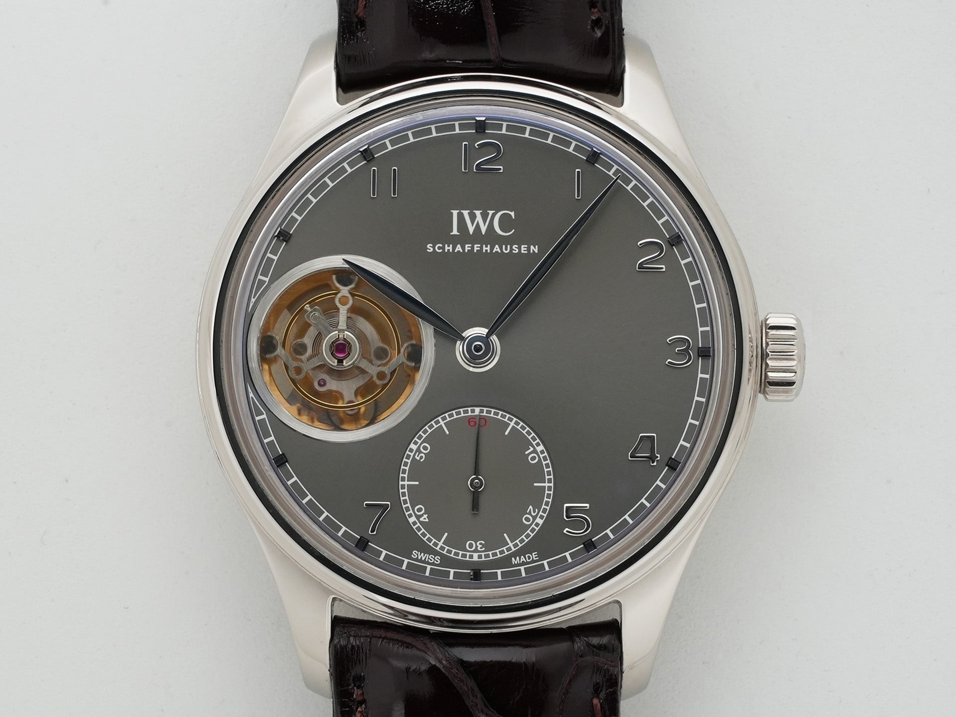 IWC ポルトギーゼ トゥールビヨン Ref.IW546301 ホワイトゴールド グレー文字盤 美中古 fdiw34vi