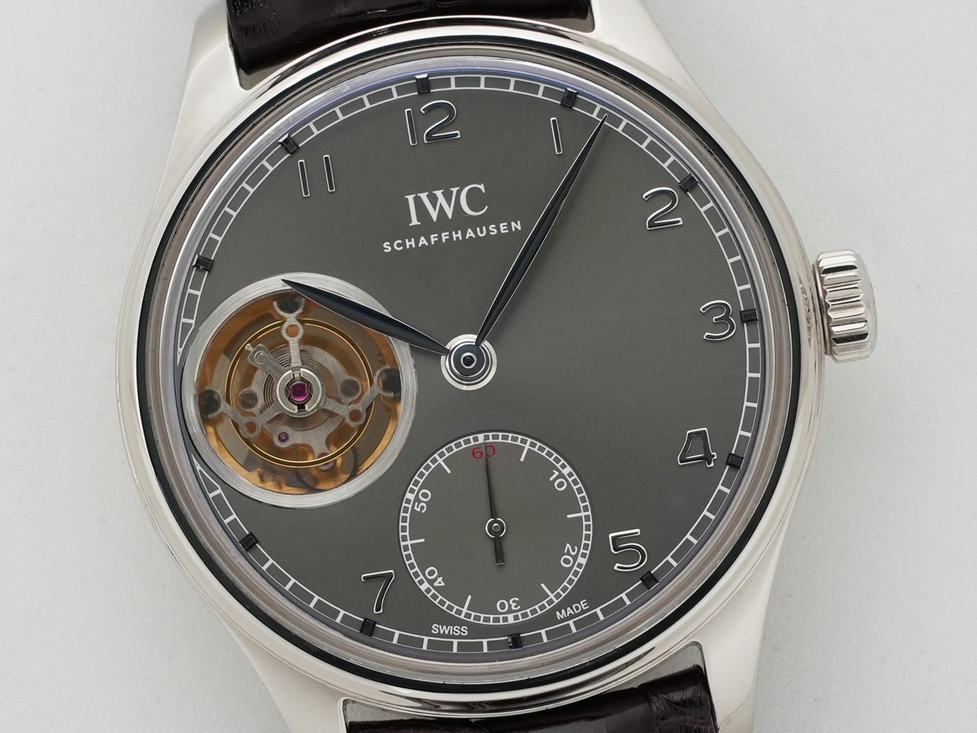 IWC ポルトギーゼ トゥールビヨン Ref.IW546301 ホワイトゴールド グレー文字盤 美中古 fdiw34vi