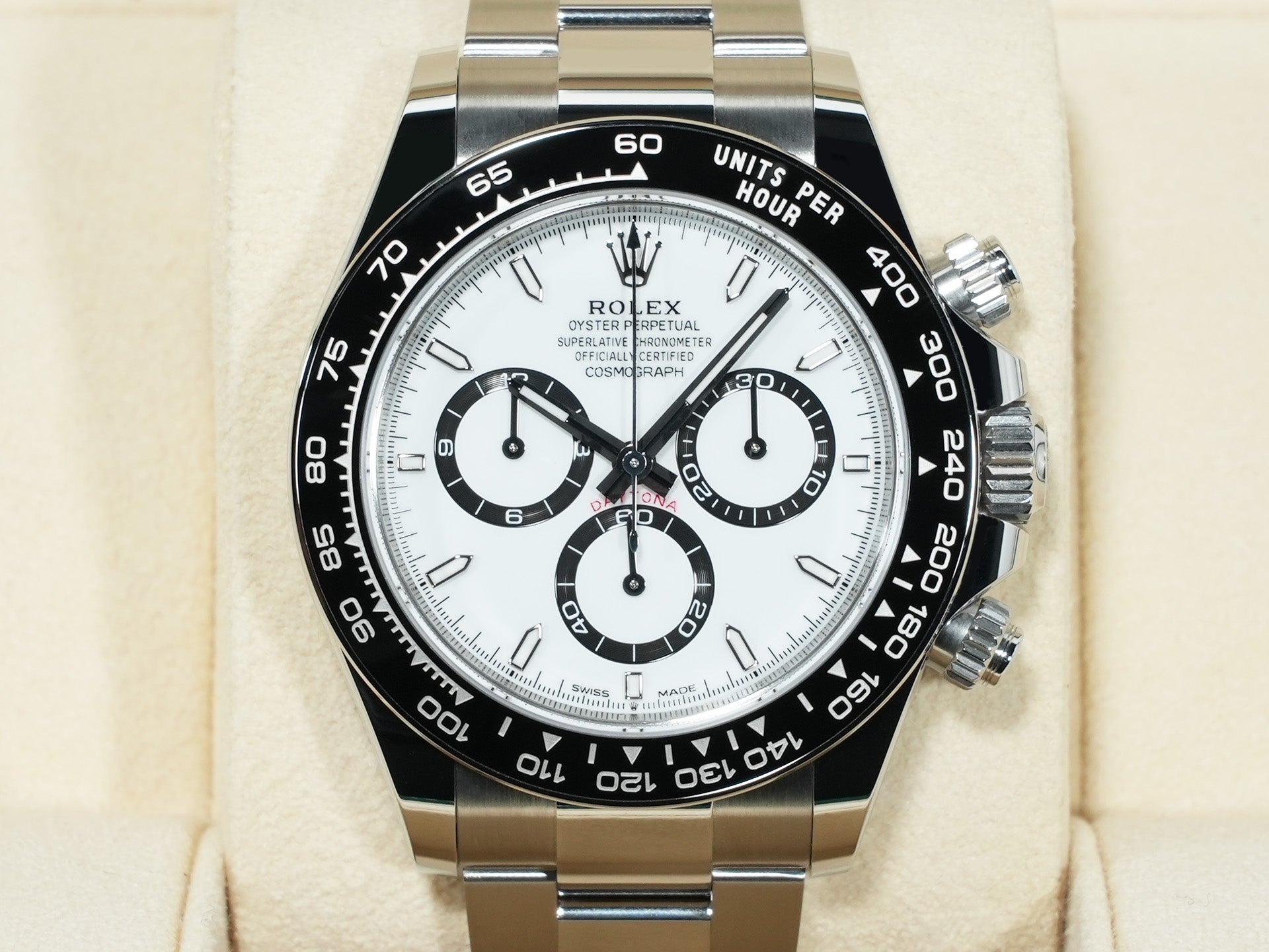 ロレックス デイトナ Ref.126500LN ステンレススチール ホワイト文字盤 未使用 56ao5ujr