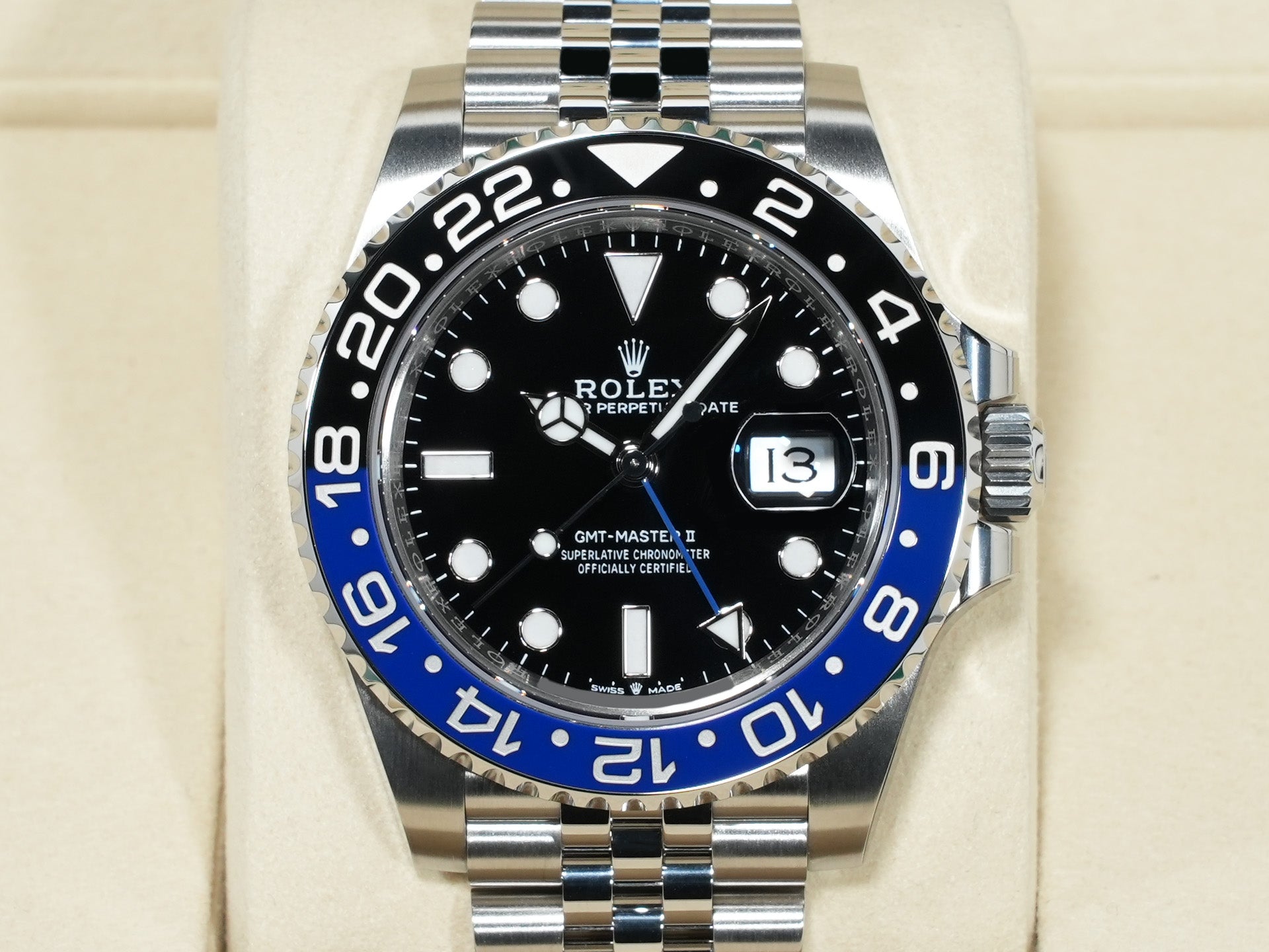 ロレックス GMTマスターII Ref.126710BLNR ステンレススチール ブラック文字盤 ジュビリーブレスレット 未使用 iz8ciuht