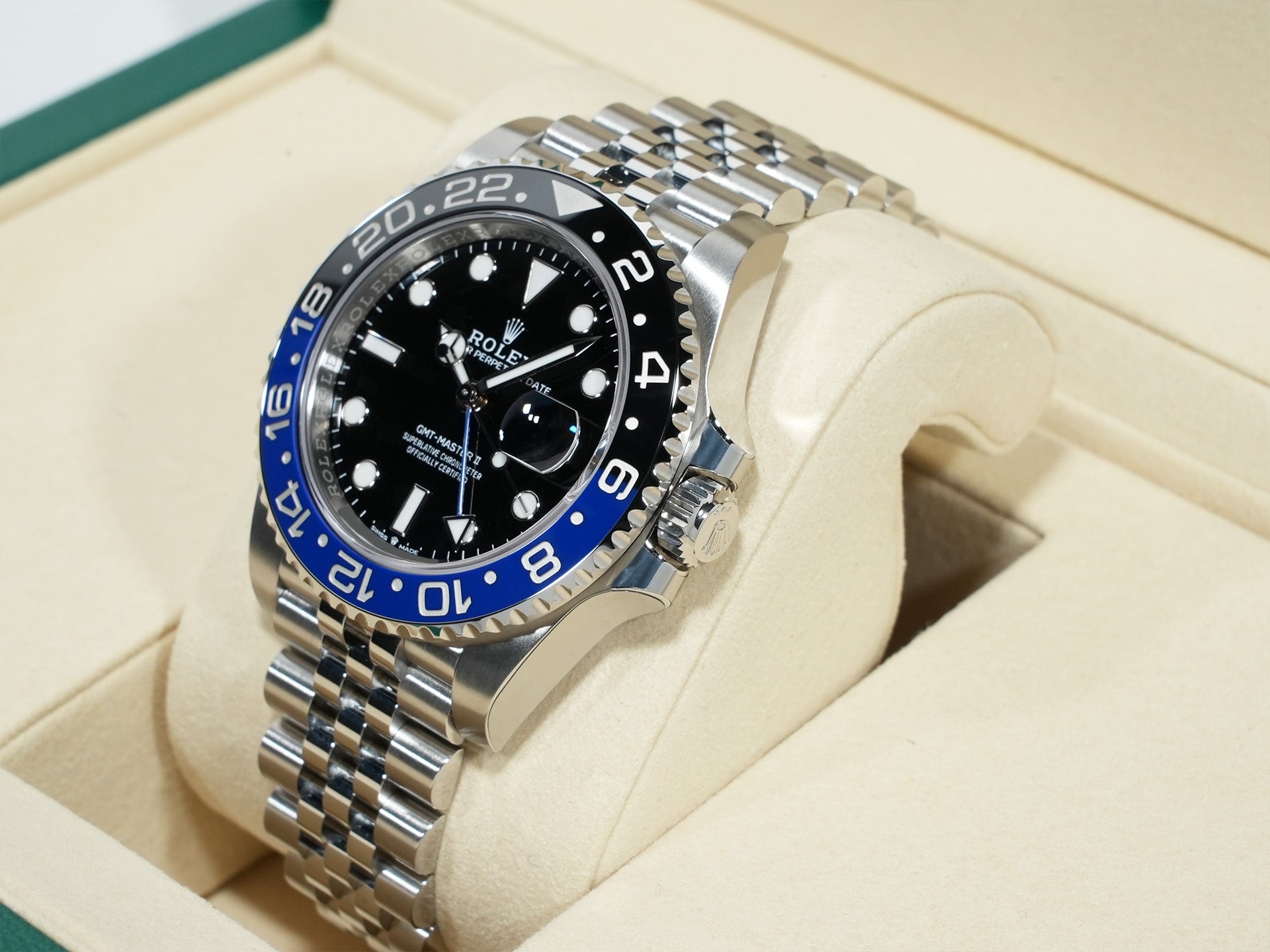 ロレックス GMTマスターII Ref.126710BLNR ステンレススチール ブラック文字盤 ジュビリーブレスレット 未使用 iz8ciuht