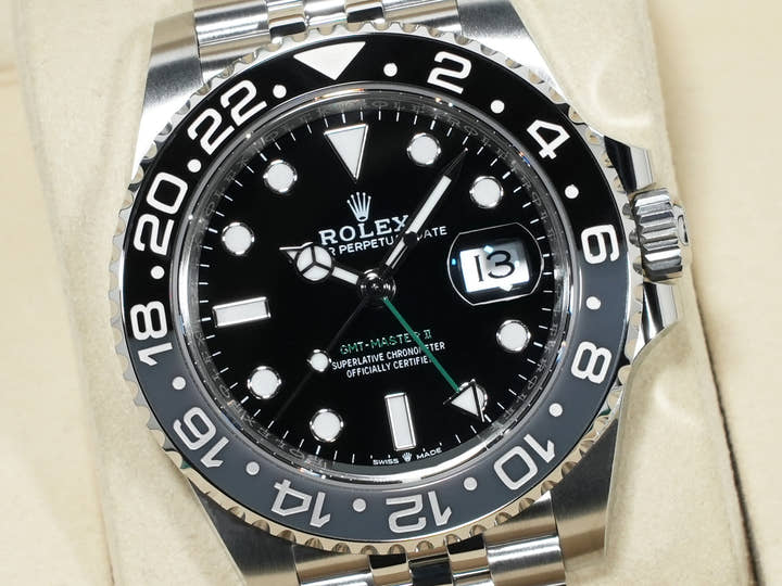 ロレックス GMTマスターII Ref.126710GRNR ステンレススチール ブラック文字盤 ジュビリーブレスレット 未使用 wkssiesf