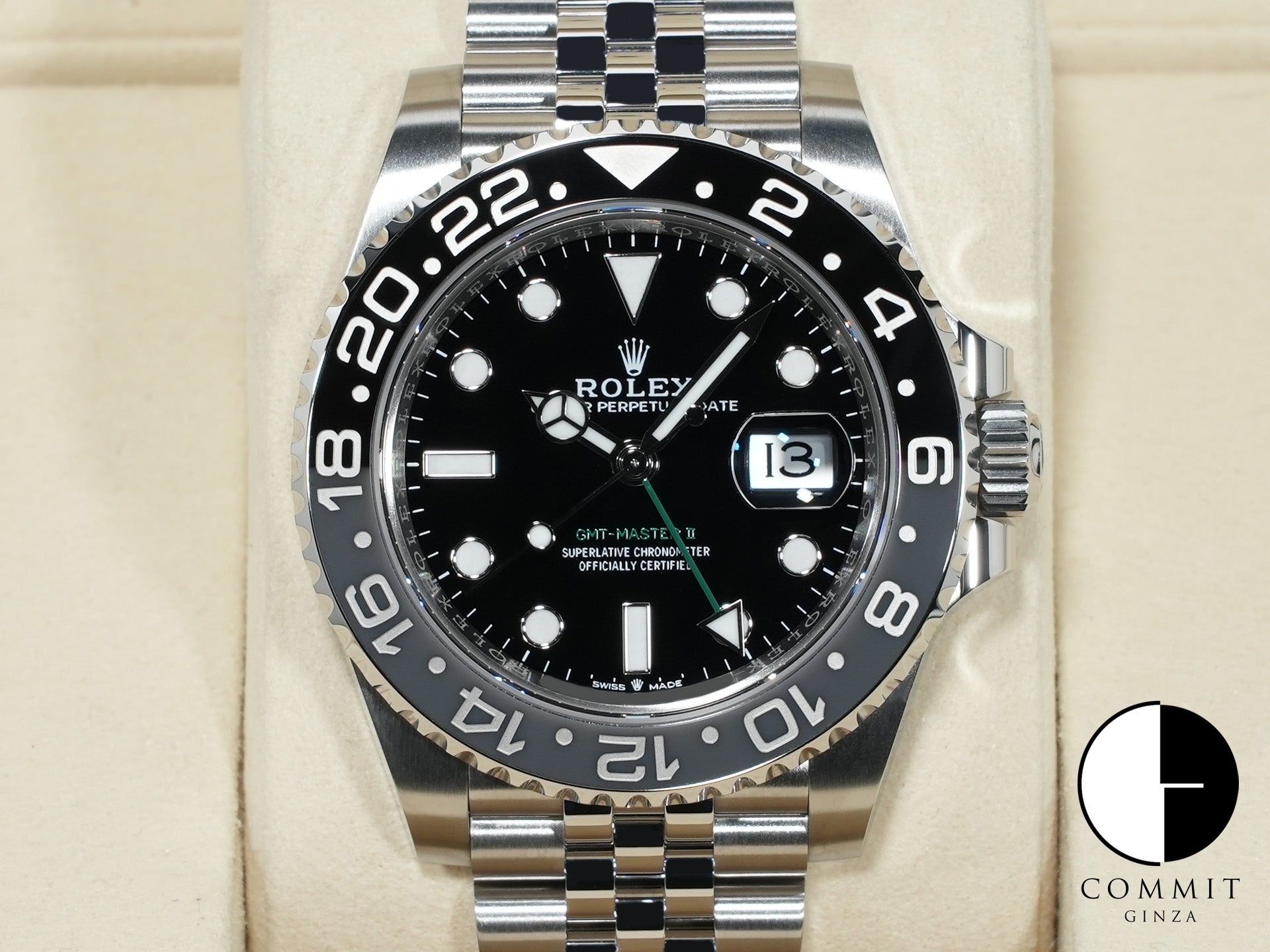 ロレックス GMTマスターII Ref.126710GRNR ステンレススチール ブラック文字盤 ジュビリーブレスレット 未使用 ekjzogd9