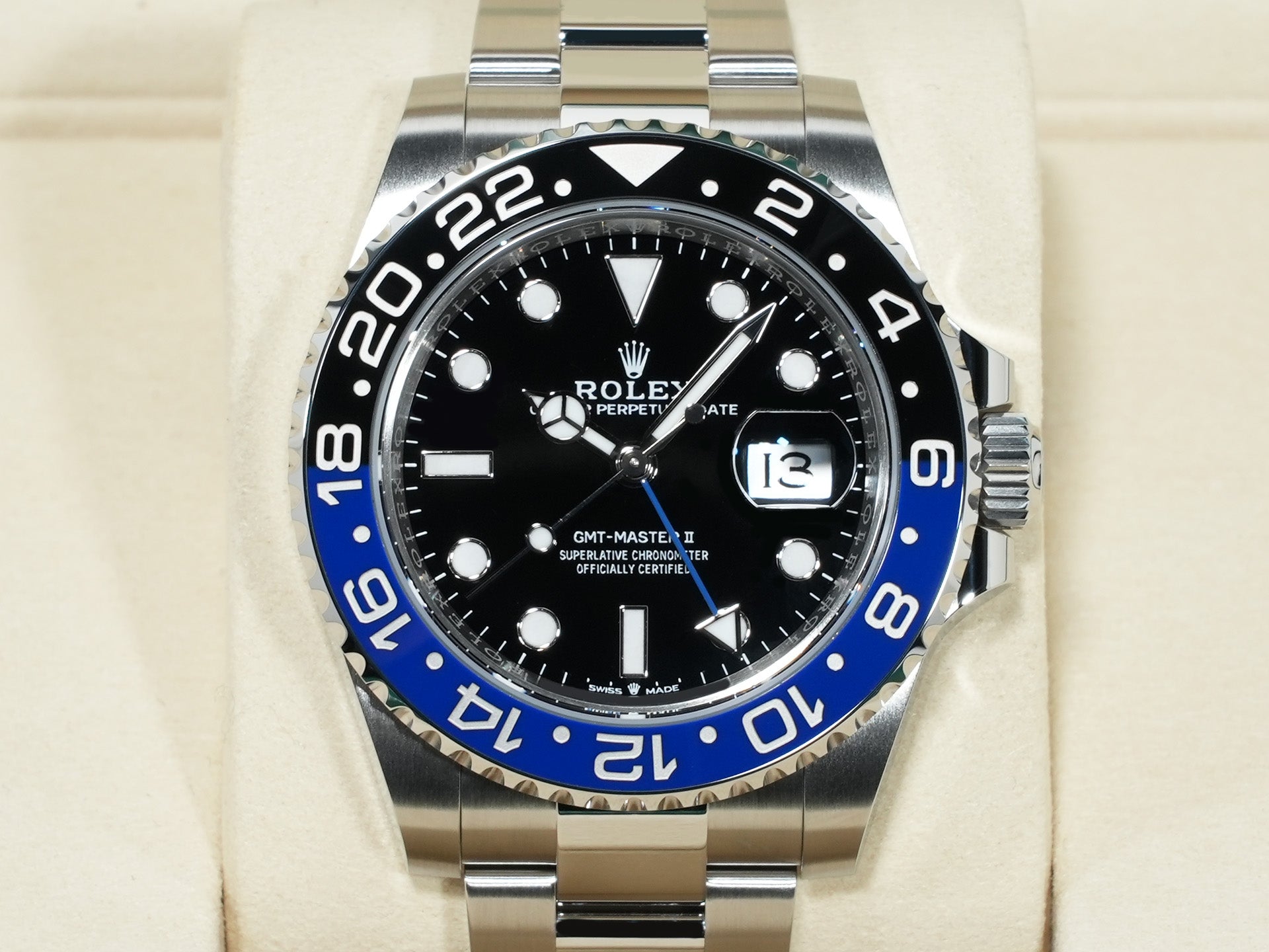 ロレックス GMTマスターII Ref.126710BLNR ステンレススチール ブラック文字盤 オイスターブレスレット 未使用 zi4aqe6b