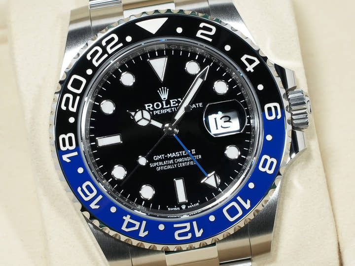 ロレックス GMTマスターII Ref.126710BLNR ステンレススチール ブラック文字盤 オイスターブレスレット 未使用 zi4aqe6b