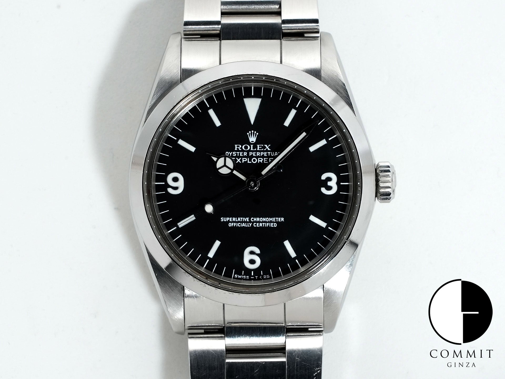 ロレックス エクスプローラーI Ref.1016 ステンレススチール ブラック文字盤 中古 jg73kxn7