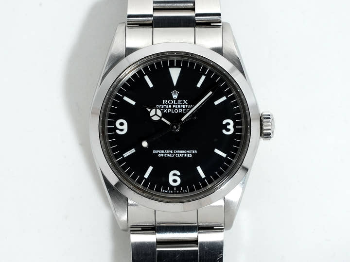 ロレックス エクスプローラーI Ref.1016 ステンレススチール ブラック文字盤 中古 jg73kxn7