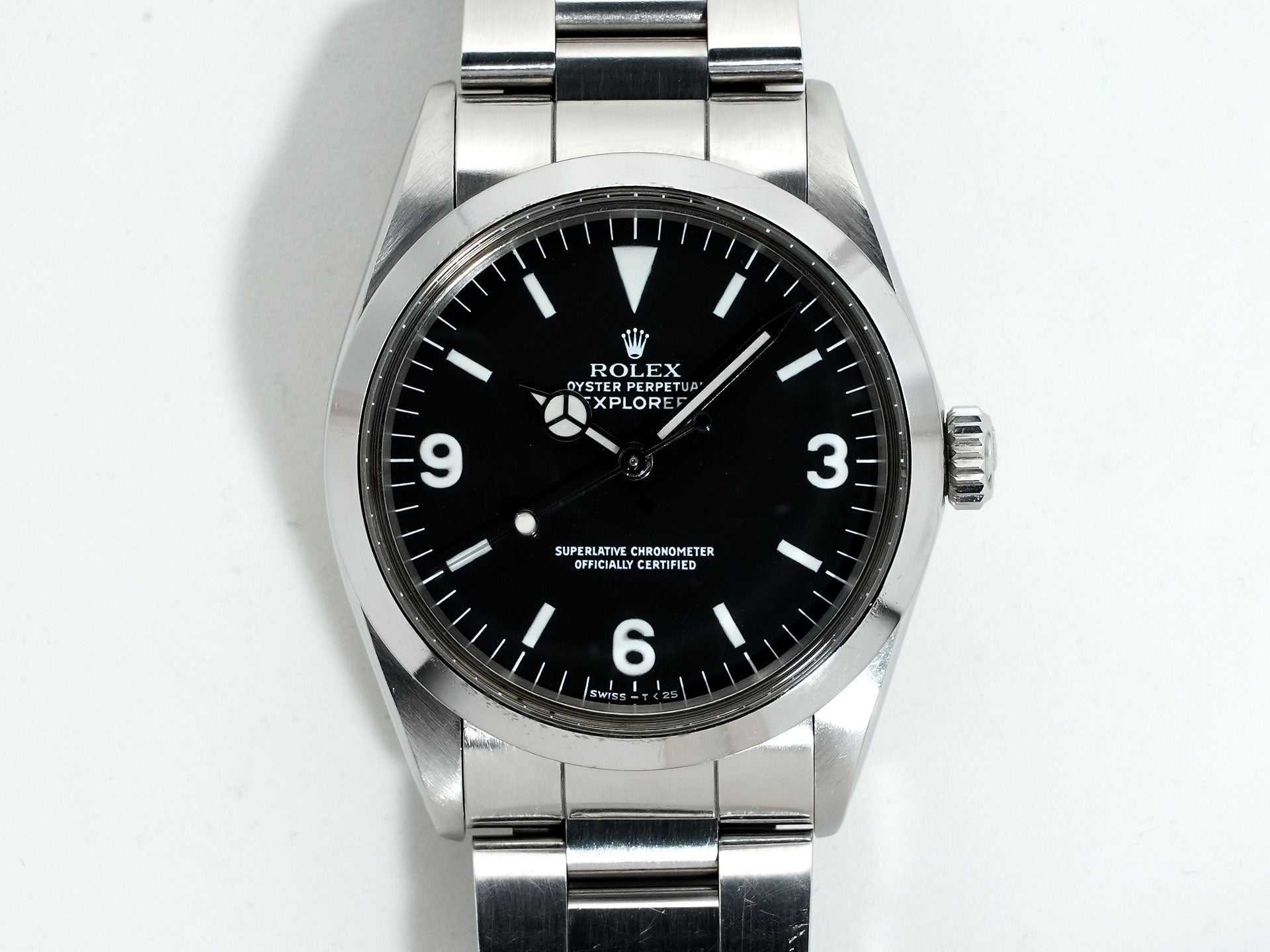 ロレックス エクスプローラーI Ref.1016 ステンレススチール ブラック文字盤 中古 jg73kxn7