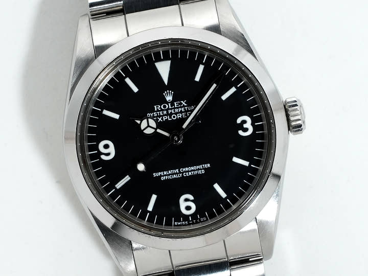 ロレックス エクスプローラーI Ref.1016 ステンレススチール ブラック文字盤 中古 jg73kxn7