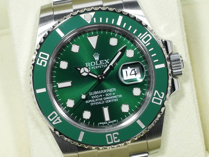 ロレックス サブマリーナー デイト Ref.116610LV ステンレススチール グリーン文字盤 美品 ix72mncj