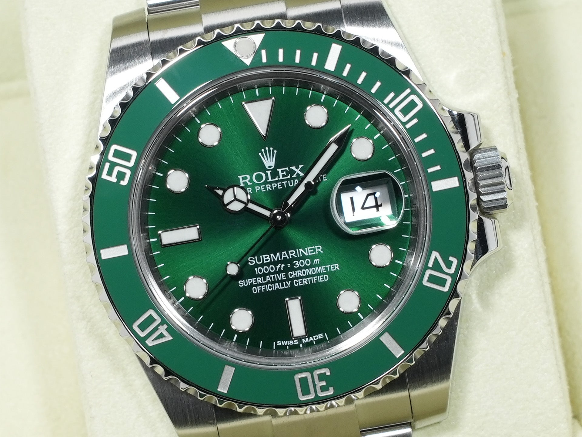 ロレックス サブマリーナー デイト Ref.116610LV ステンレススチール グリーン文字盤 美品 ix72mncj