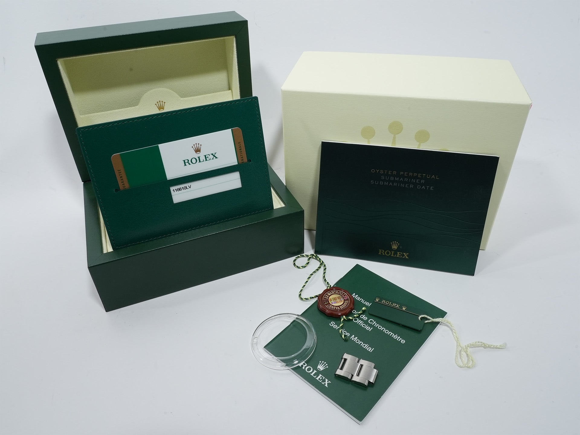 ロレックス サブマリーナー デイト Ref.116610LV ステンレススチール グリーン文字盤 美品 ix72mncj