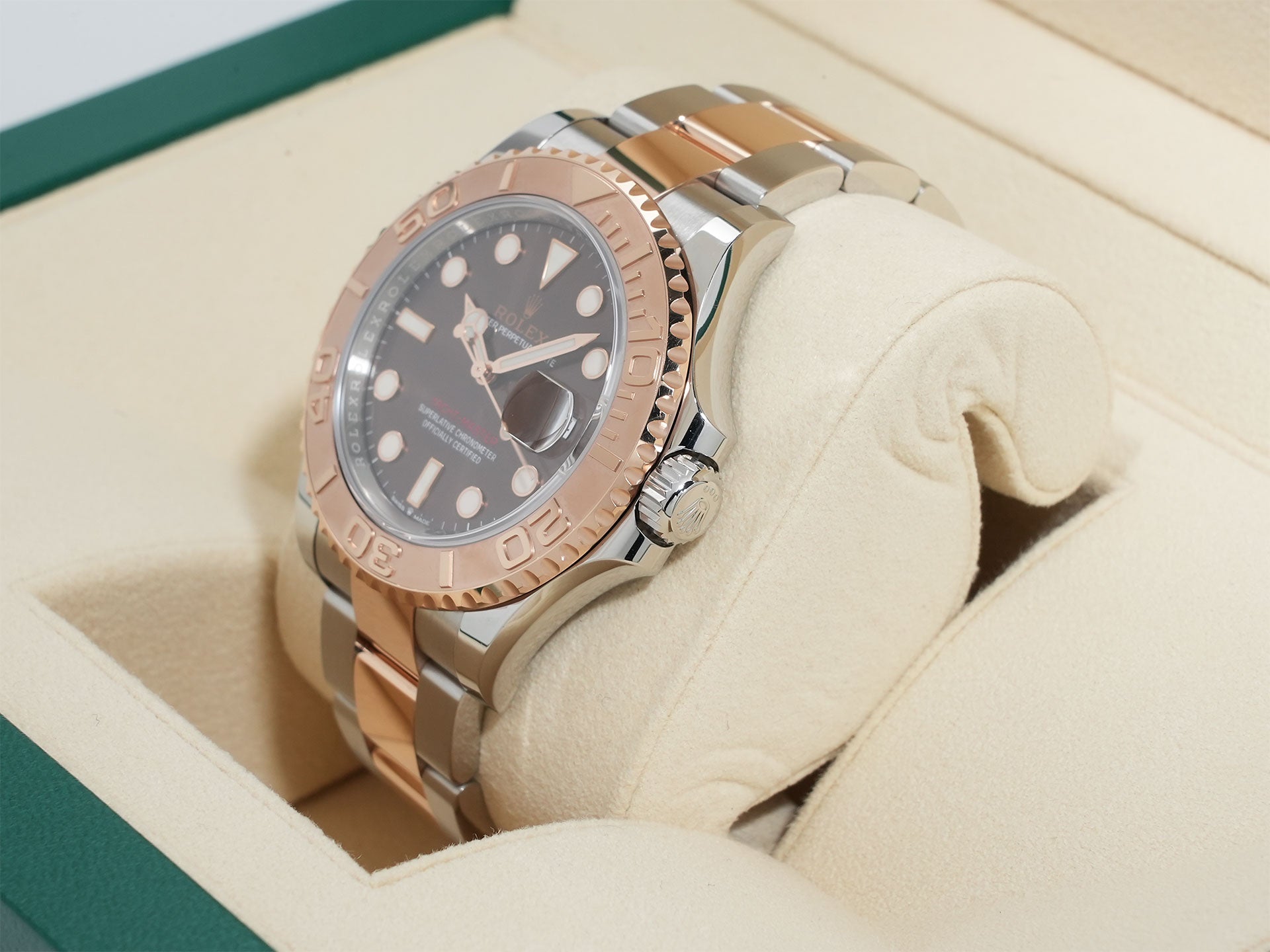 ロレックス ヨットマスター40 Ref.126621 ステンレススチール/エバーローズゴールド チョコレート文字盤 中古 yc75f7pz