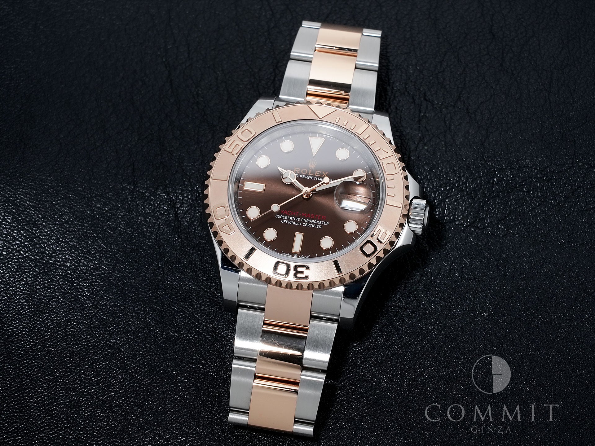 ロレックス ヨットマスター40 Ref.126621 ステンレススチール/エバーローズゴールド チョコレート文字盤 中古 yc75f7pz