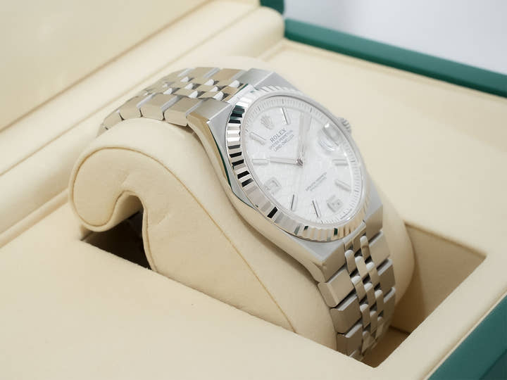 ロレックス ランドドゥエラー Ref.127334 ステンレススチール/ホワイトゴールド ホワイト文字盤 ジュビリーブレスレット 未使用 h9fa3r53